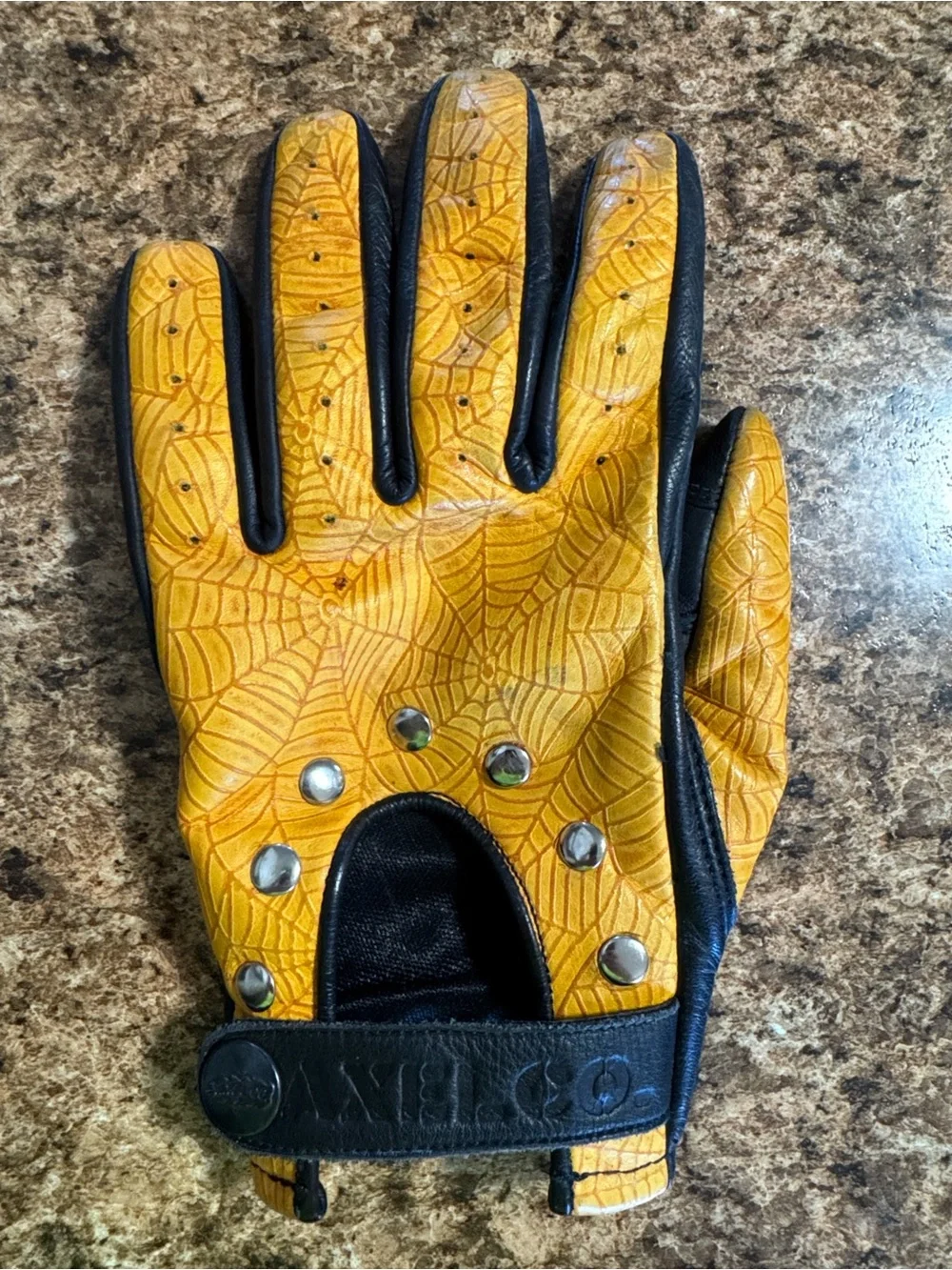 Axel Co. Spider Web Motorcycle Gloves
